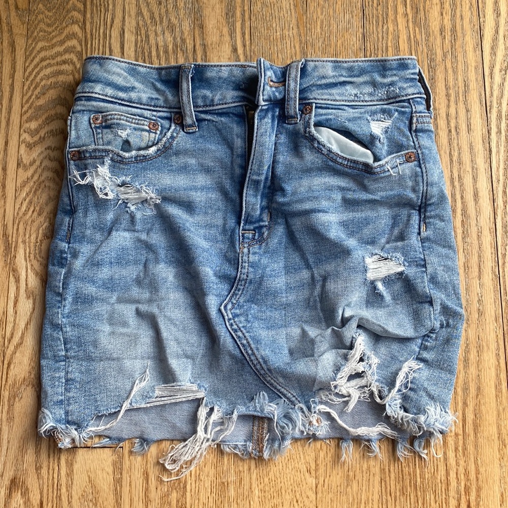 American Eagle Denim Mini Skirt